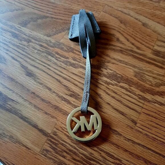 MICHAEL KORS Gold and Brown Leather Purse Charm COASTAL COWGIRL - Picture 3 of 7